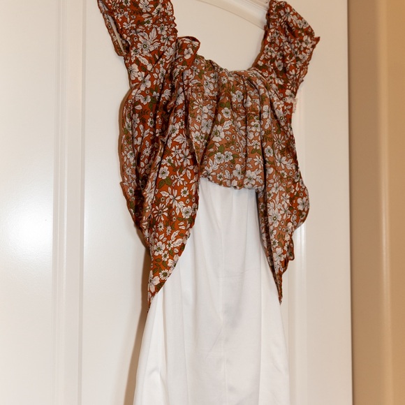 Altar’d State Orange Floral Fall Mini Dress - Picture 9 of 9